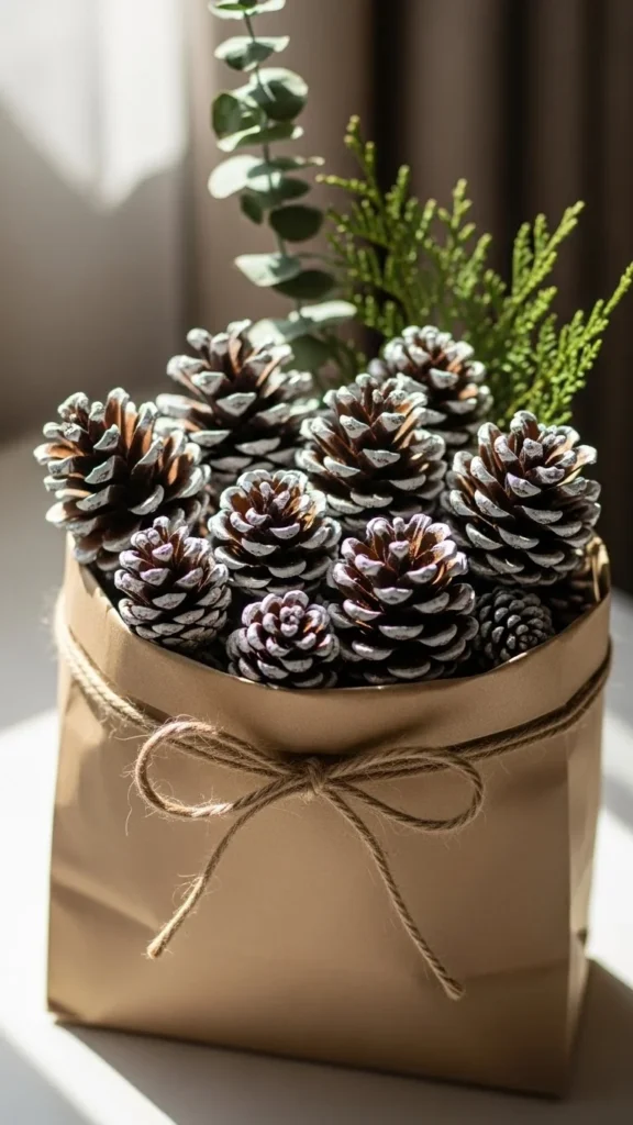Scented Pinecone Gift Bags