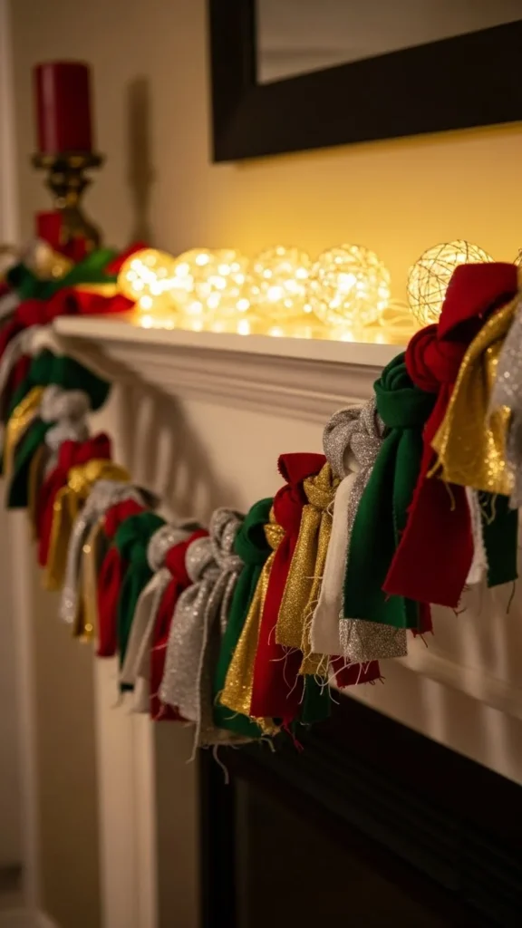 Scrap Fabric Garland Strips