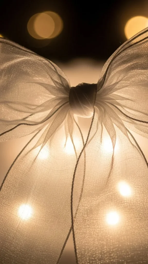 Sheer Organza Glow Bow