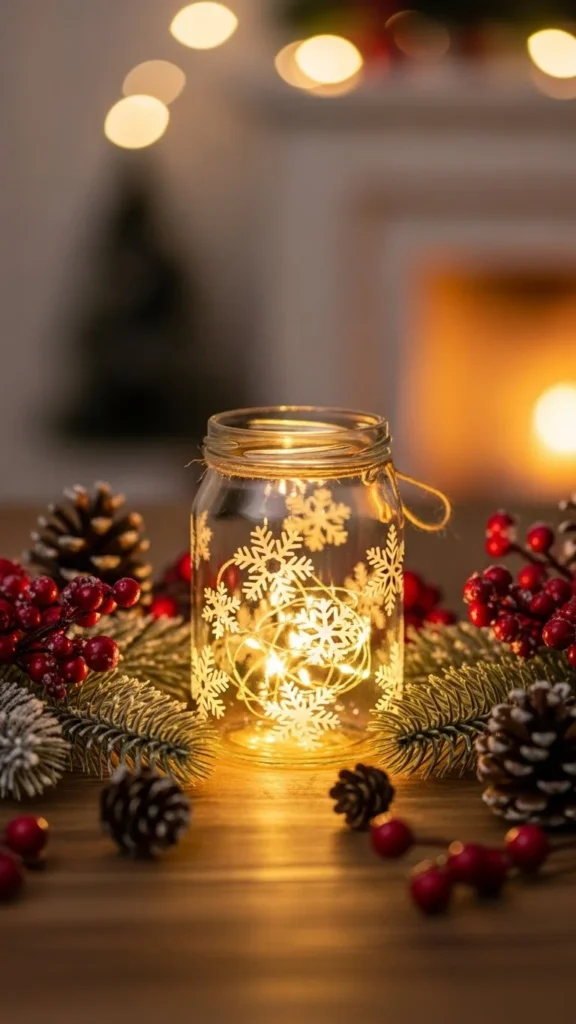 Snowflake Sticker Jar