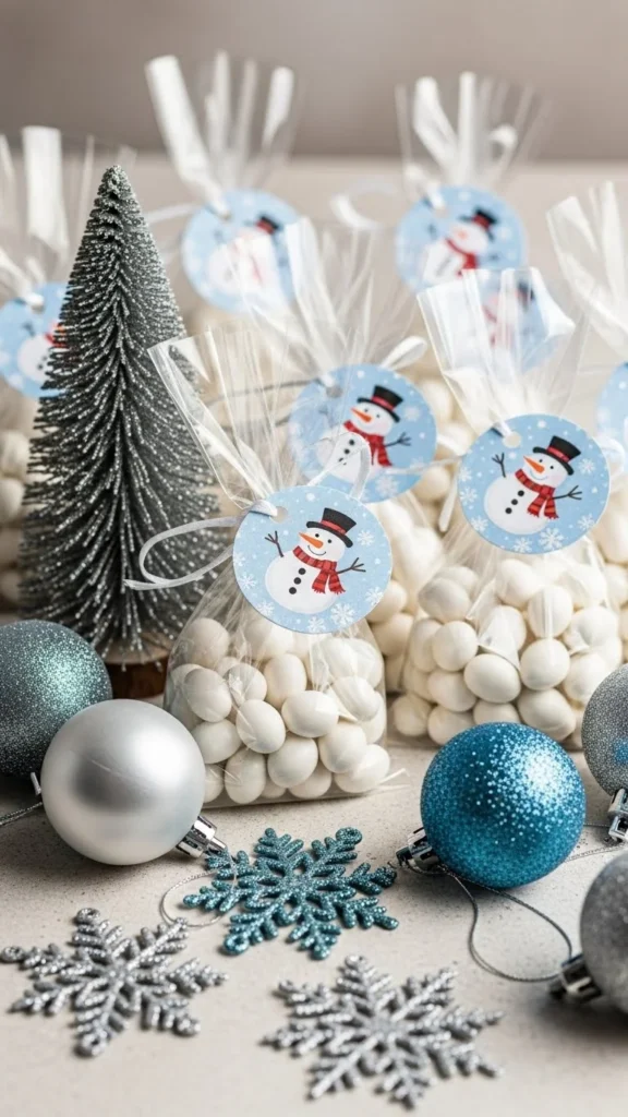Snowman Cellophane Bags