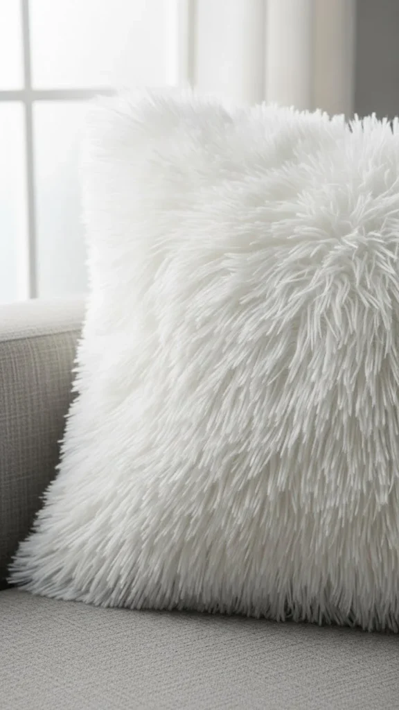 Snowy White Luxe Pillow
