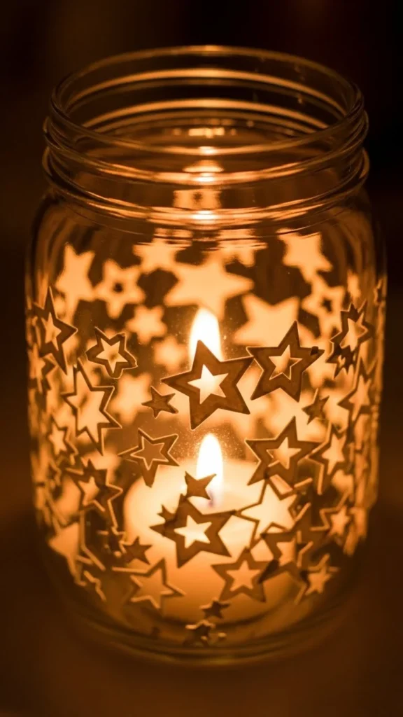 Star-Cut Paper Jar