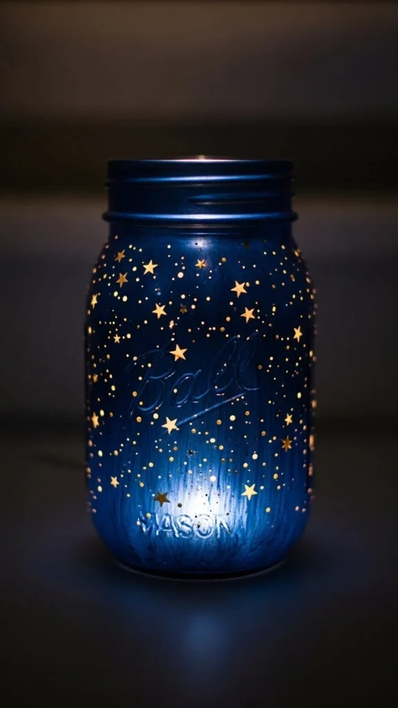 Starry Night Mason Jar