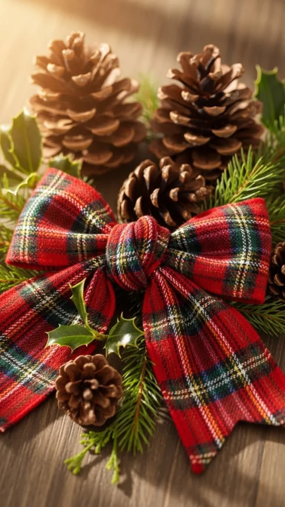Tartan Plaid Cottage Bow