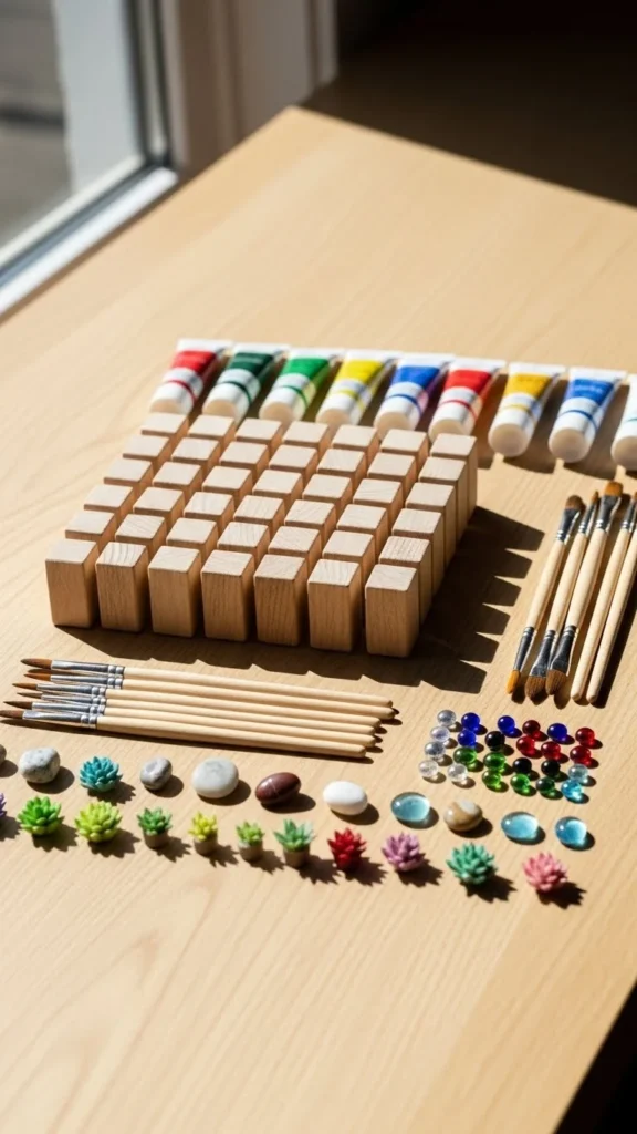 Wooden Block Word Sign