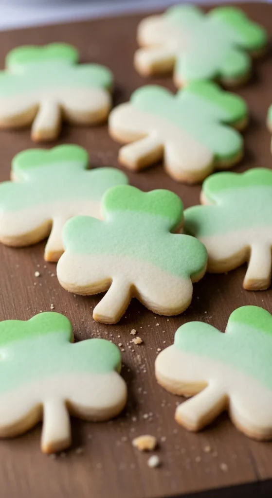 Airbrushed Look Shamrock Cookie