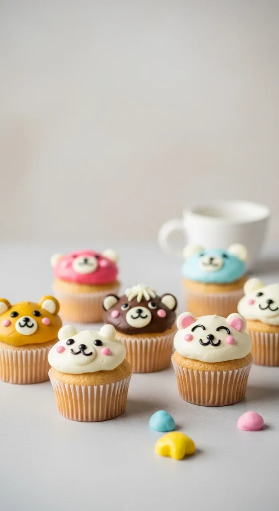 Animal Face Cupcakes