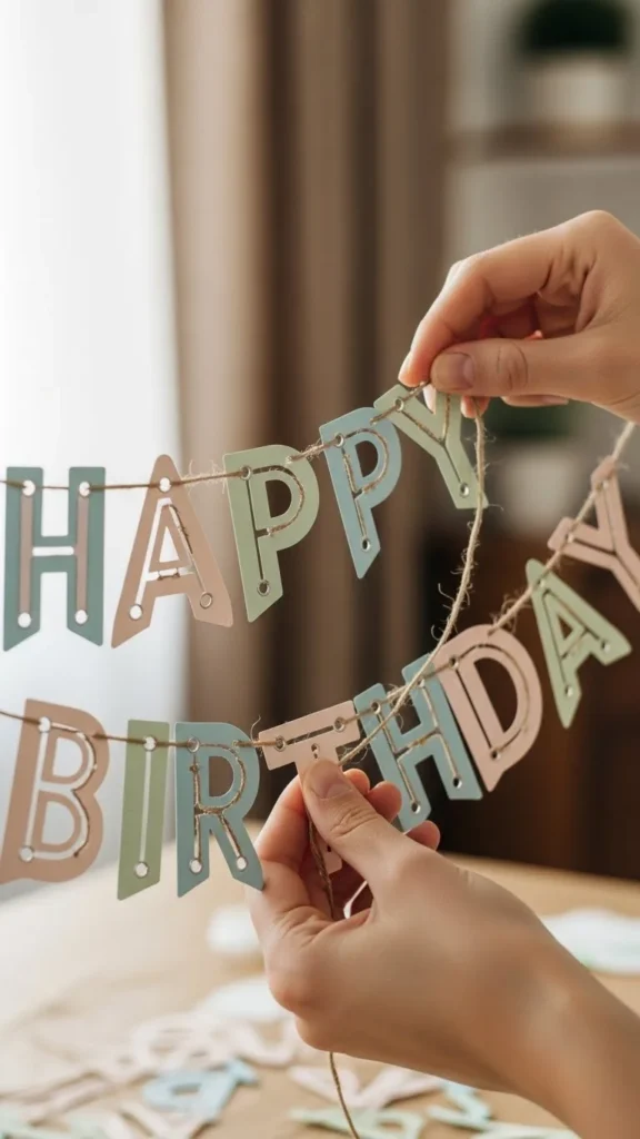 Assemble the Banner for a Polished Finish