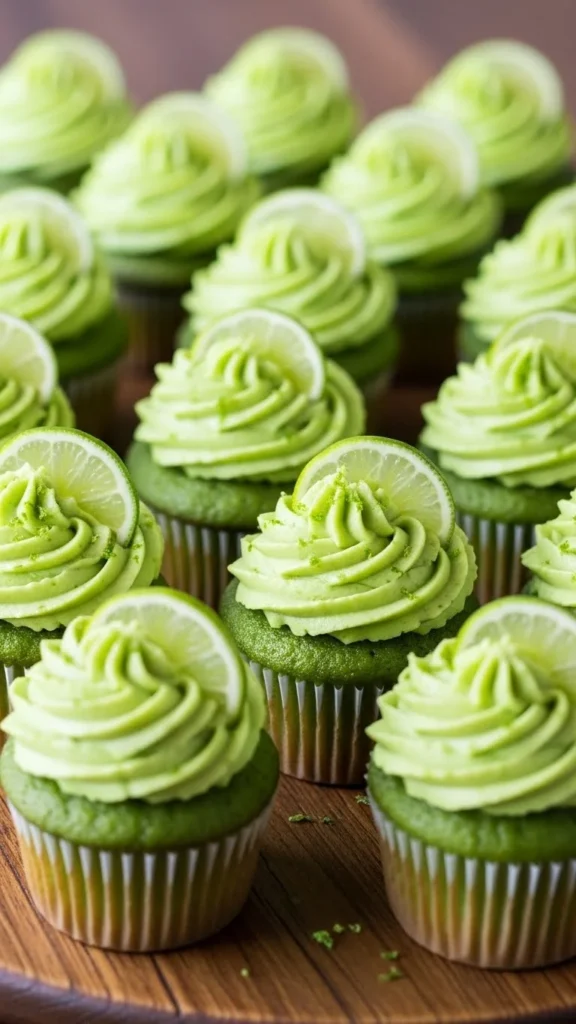 Avocado Lime Cupcakes