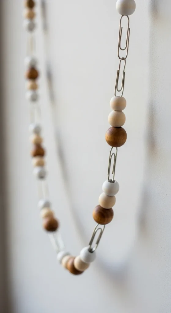 Beaded Paper Clip Garland