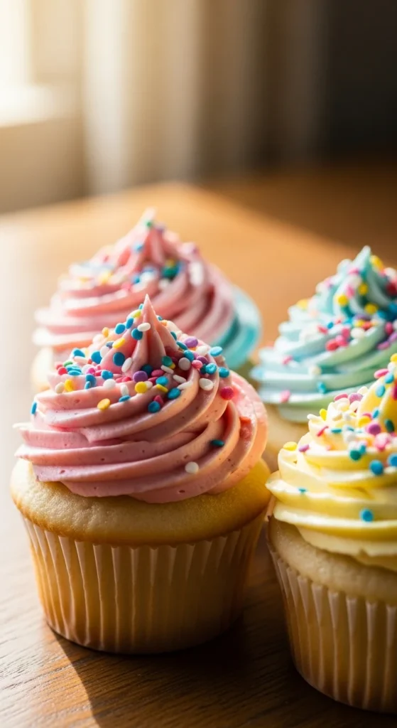 Birthday Confetti Cupcakes