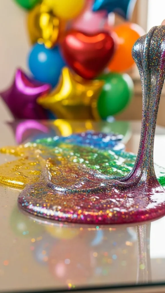 Birthday Party Glitter Slime