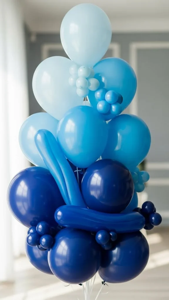 Blue Ombre Balloon Bouquet