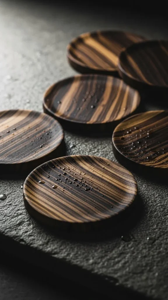 Bog Wood Accent Coasters