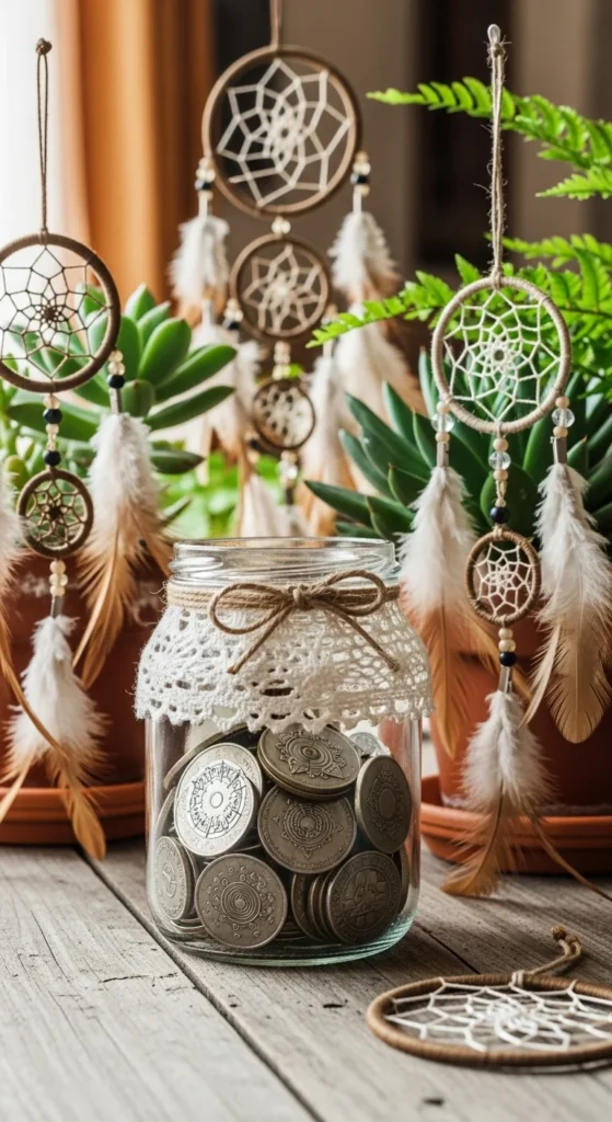 Boho Lucky Coin Jar