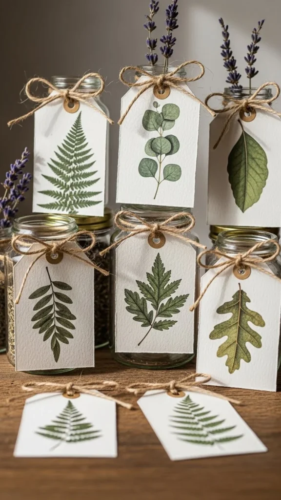 Botanical Leaf Printable Tags