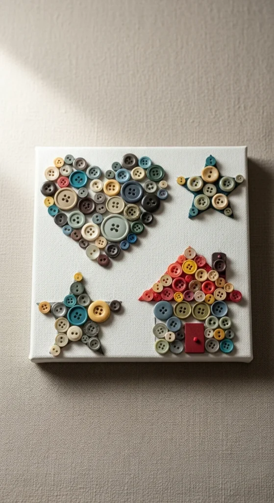 Button Art Canvas