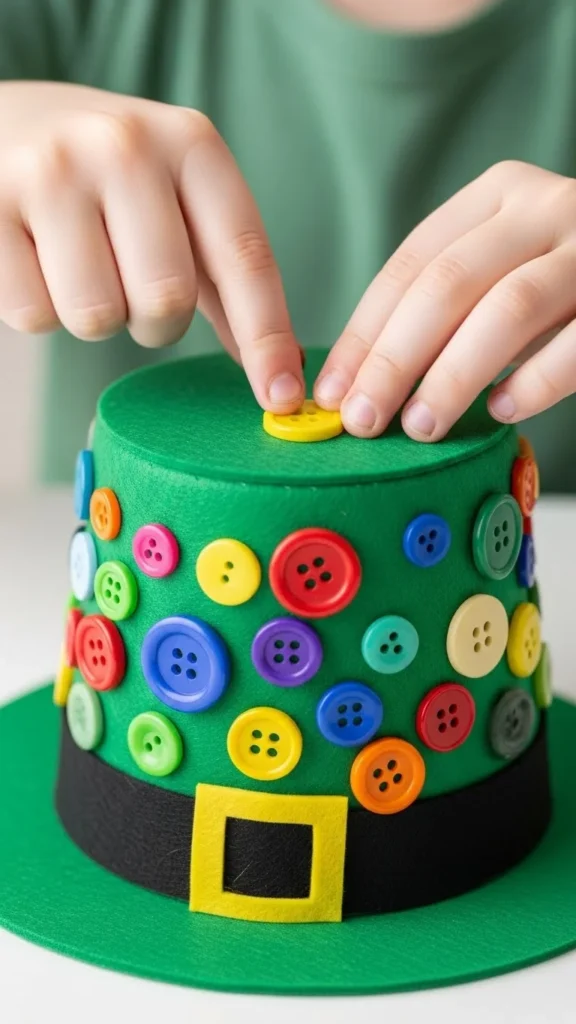 Button-Decorated Hat