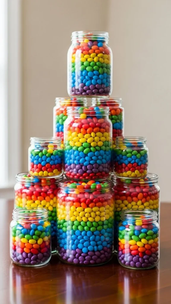 Candy Jar Rainbow Tower