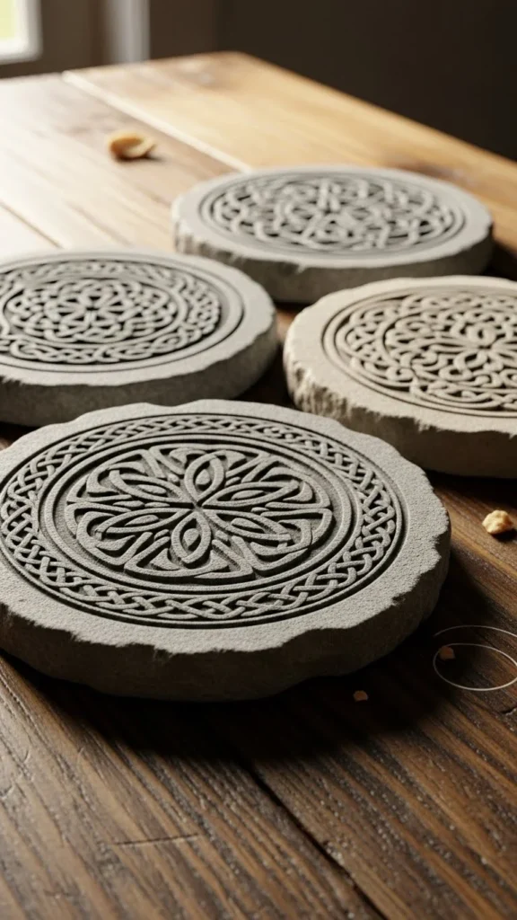 Celtic Knot Stone Coasters