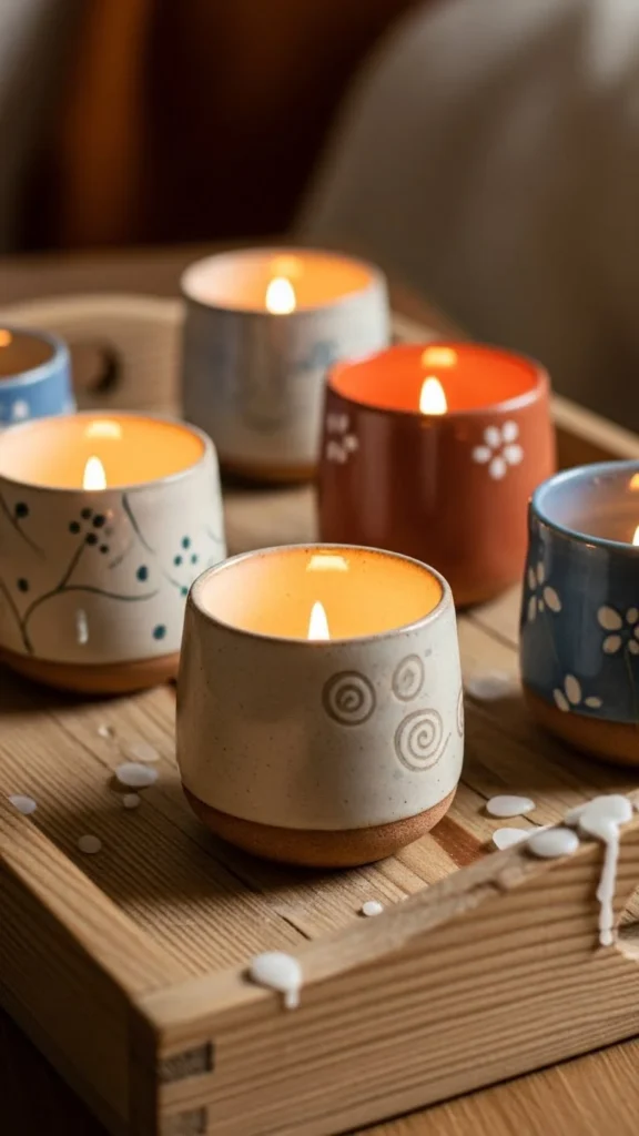 Ceramic Cup Candle Holders