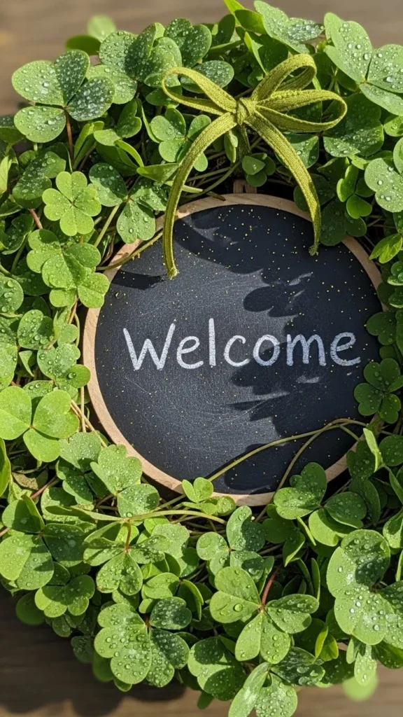 Chalkboard Center Shamrock