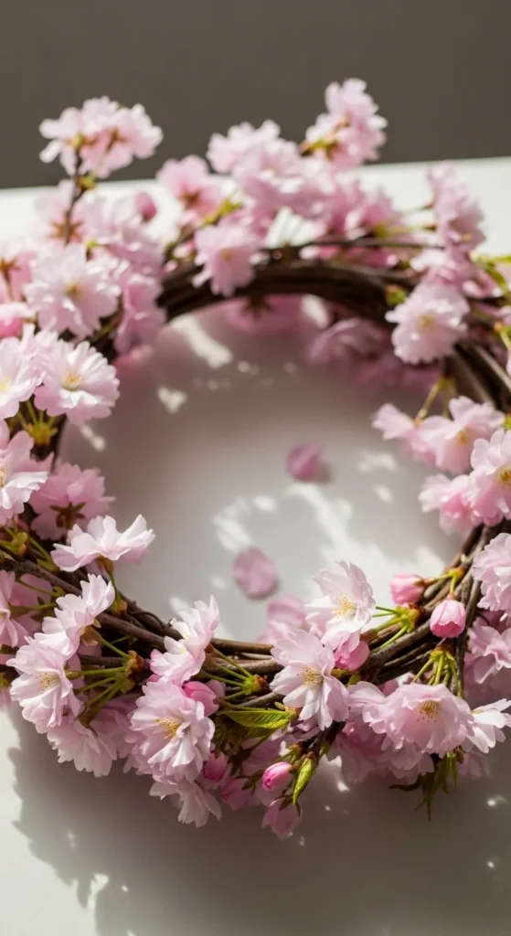 Cherry Blossom Branch Wreath