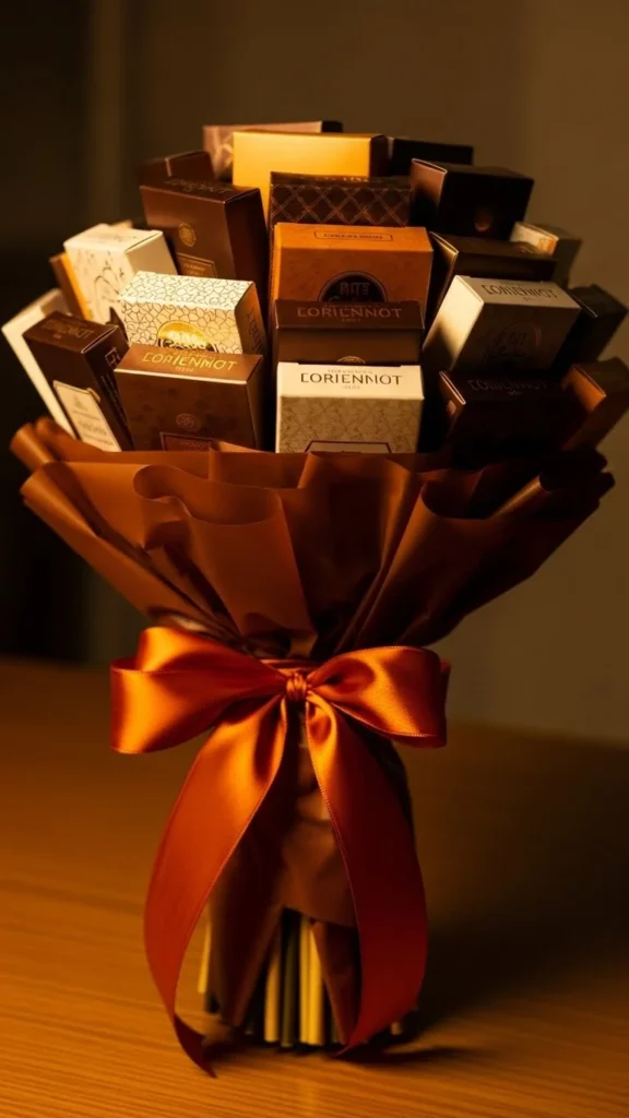 Chocolate Box Stack Bouquet
