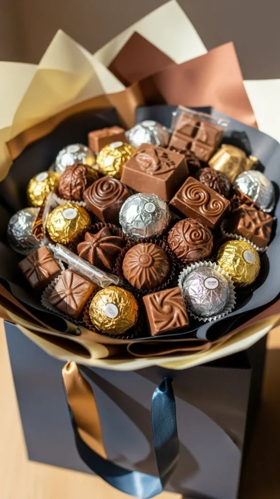 Chocolate Gift Bag Bouquet
