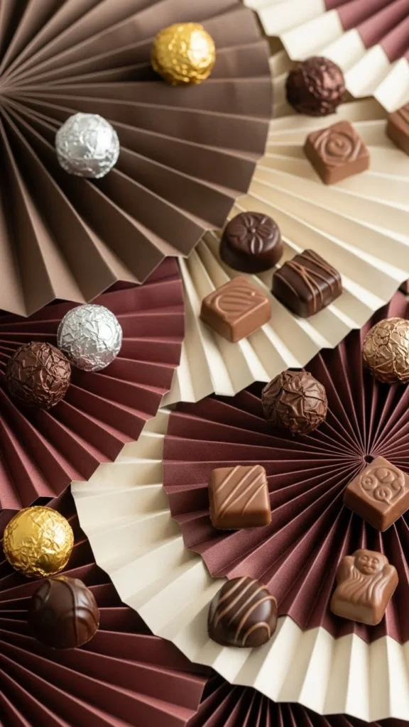 Chocolate Paper Fan Bouquet
