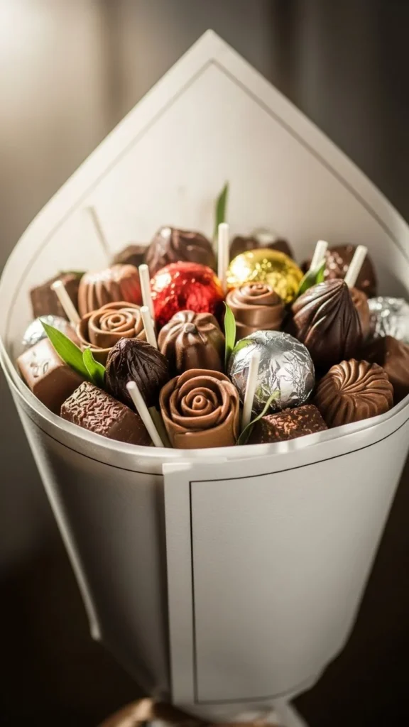 Chocolate Paper Sleeve Bouquet