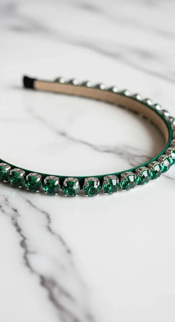 Classic Green Rhinestone Band