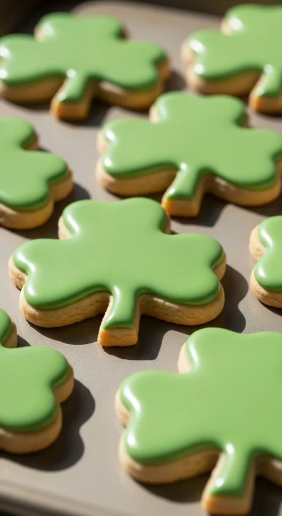Classic Iced Shamrock Cutouts