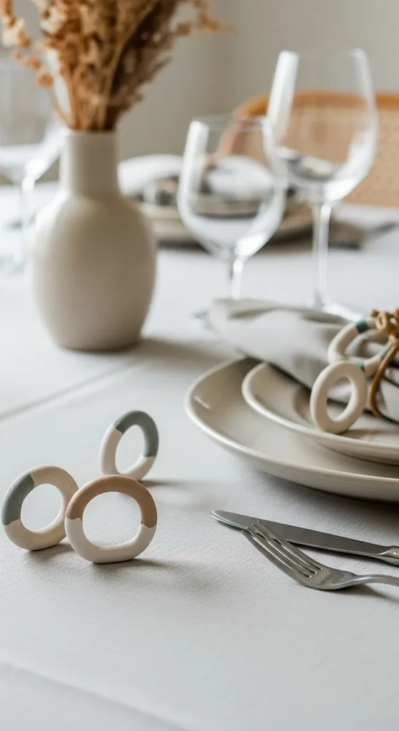 Clay Loop Napkin Rings