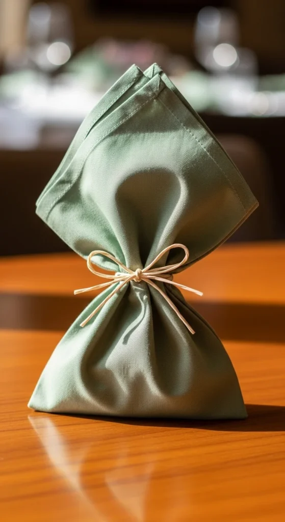  Cloth Napkin Gift Wrap Bags