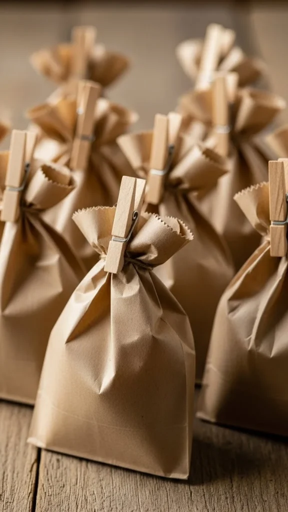 Clothespin Paper Bags
