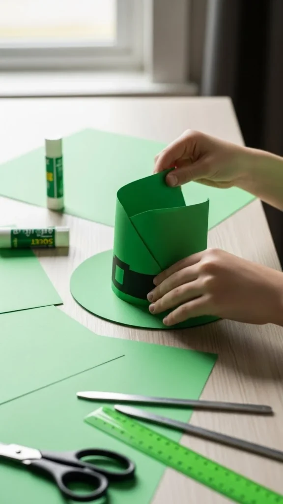 Construction Paper Folded Hat