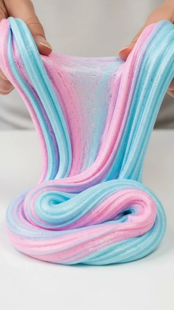 Cotton Candy Glitter Slime