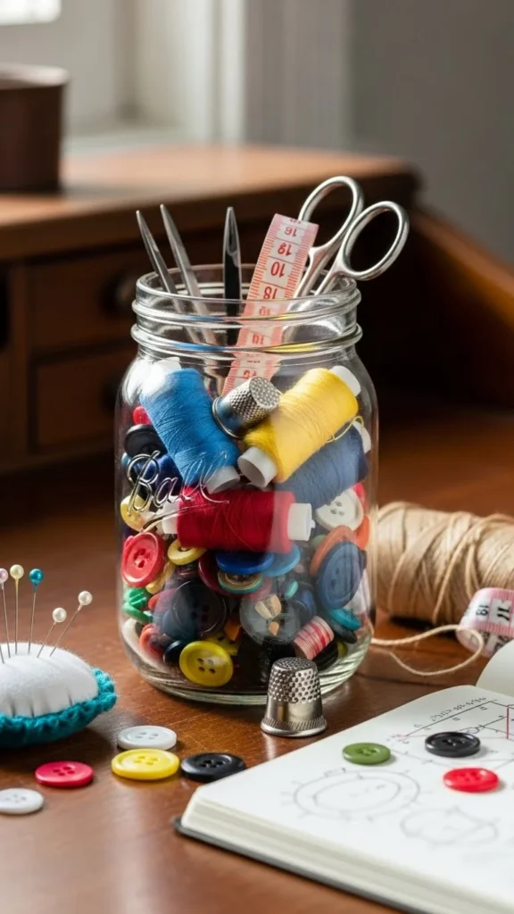 Craft Supply Organizer Jar