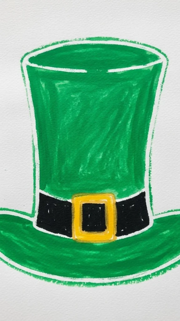 Crayon-Resist Hat Art