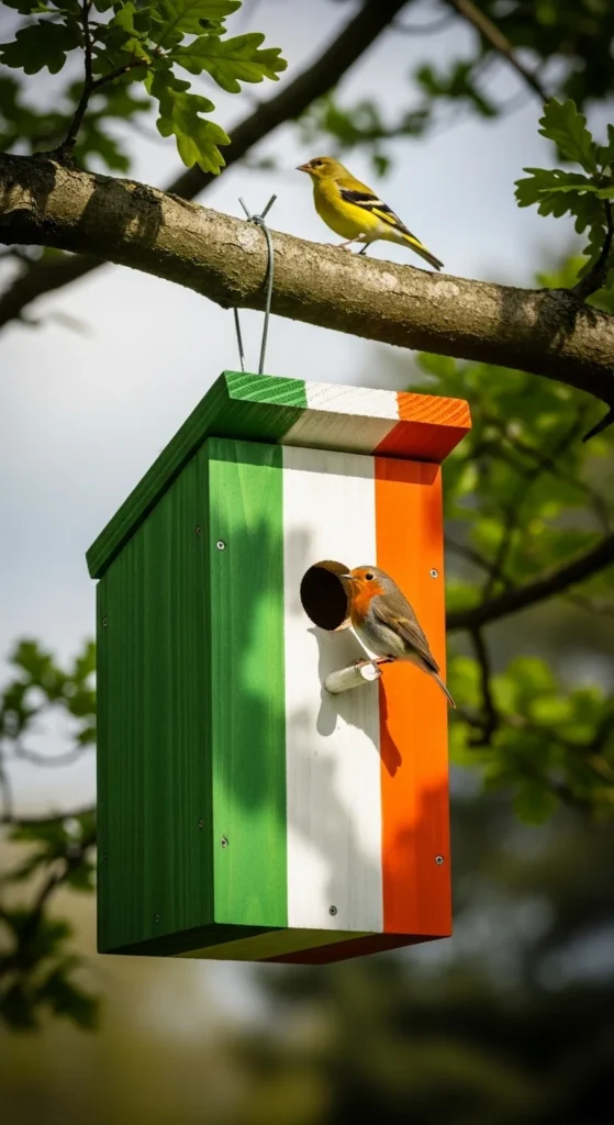 DIY Irish Flag Birdhouse