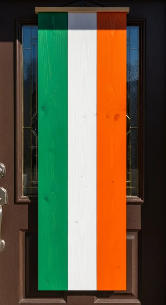DIY Irish Flag Door Hanging