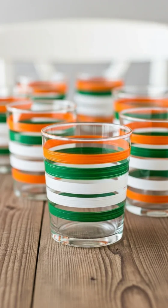 DIY Irish Flag Glassware