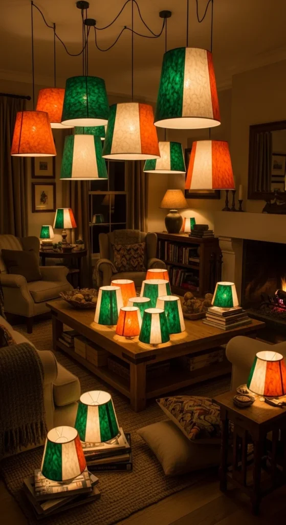  DIY Irish Flag Lamp Shades
