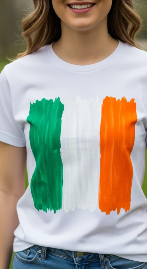 DIY Irish Flag T-Shirts