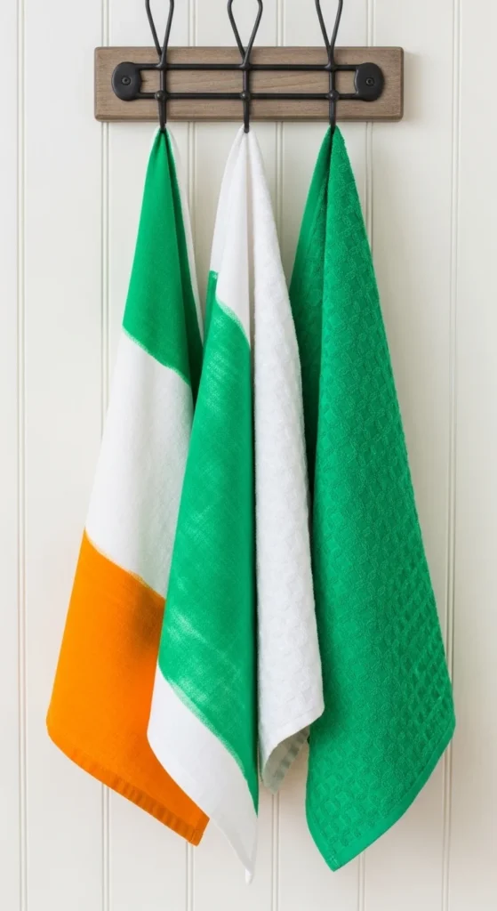 DIY Irish Flag Tea Towels