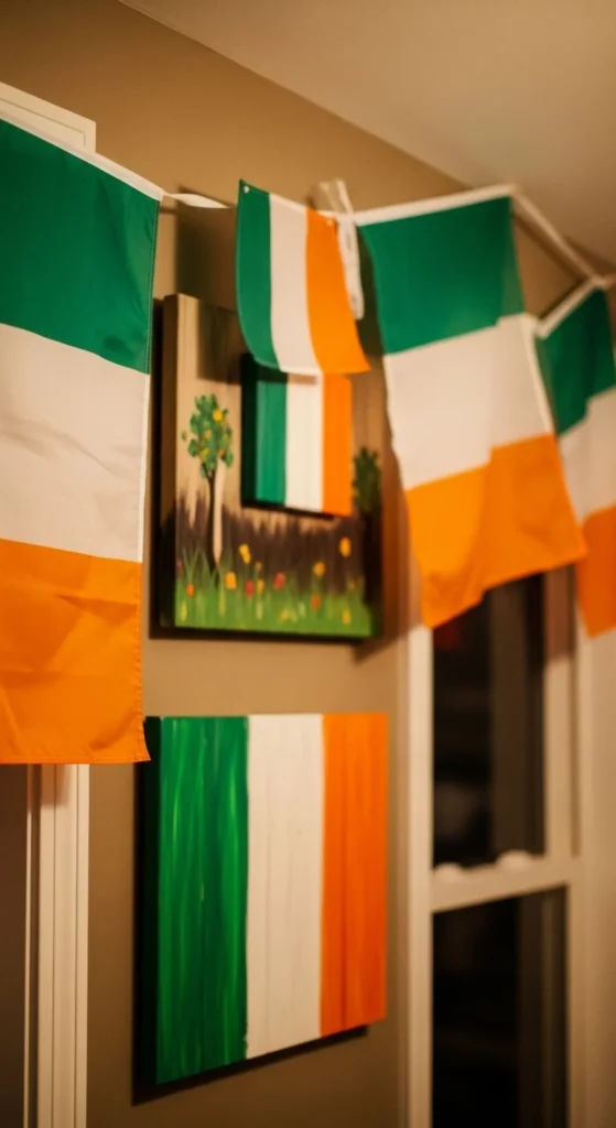 DIY Irish flags