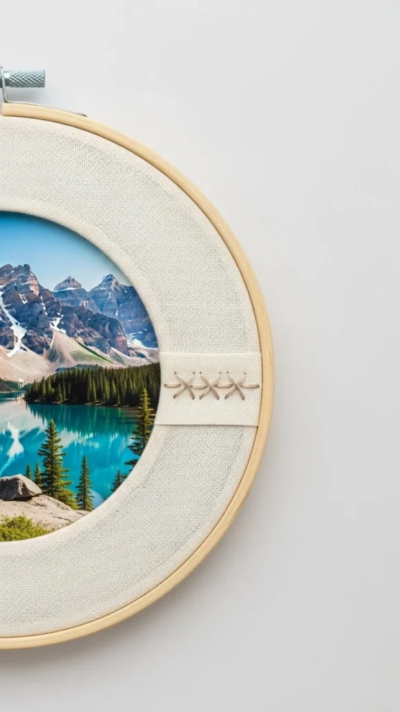 Embroidery Hoop Photo Frame