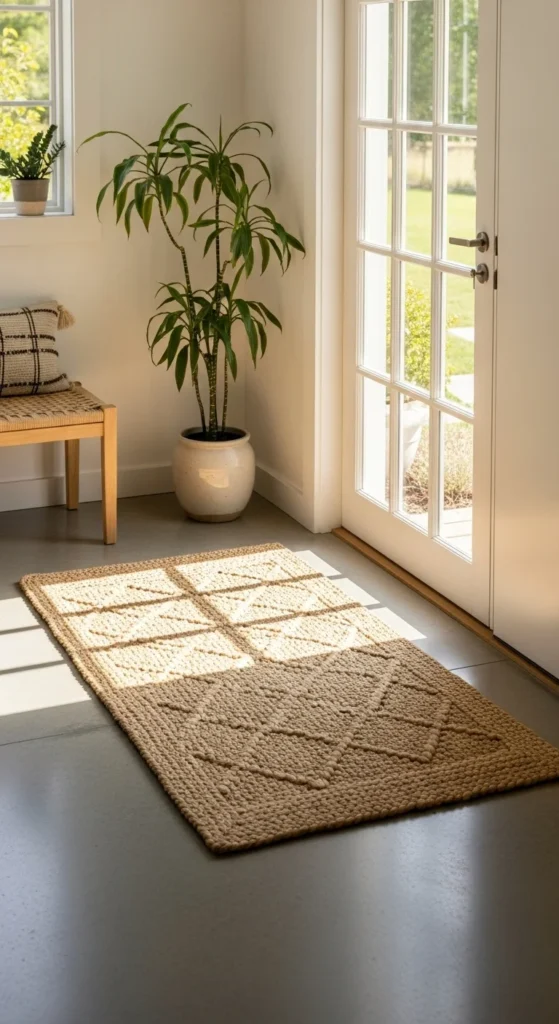 Entryway Floor Mat Swap